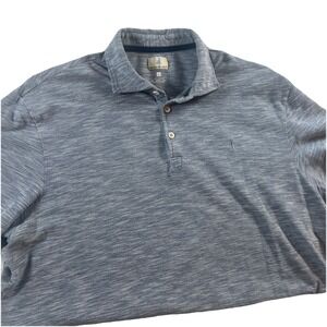 johnnie-O Polo Shirt‎ Mens Large Gray Hangin Out Surfboard Performance Casual